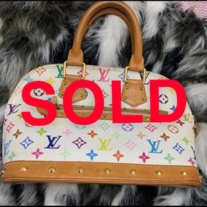 RARE LOUIS VUITTON MULTICOLORED MONOGRAM ALMA